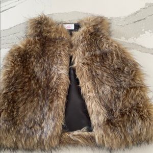 Girls Faux Fur Vest